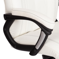 Кресло BOSS Lux кож/зам белый 36-01 - Изображение 3